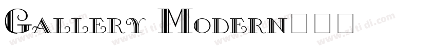 Gallery Modern字体转换